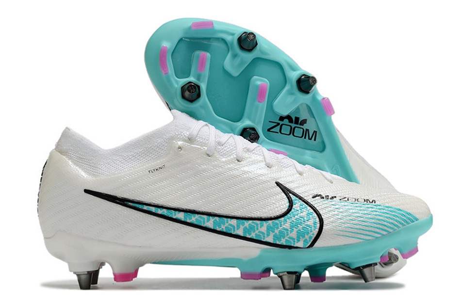 Nike Air Zoom Mercurial Vapor XV Elite SG - blanc cyan